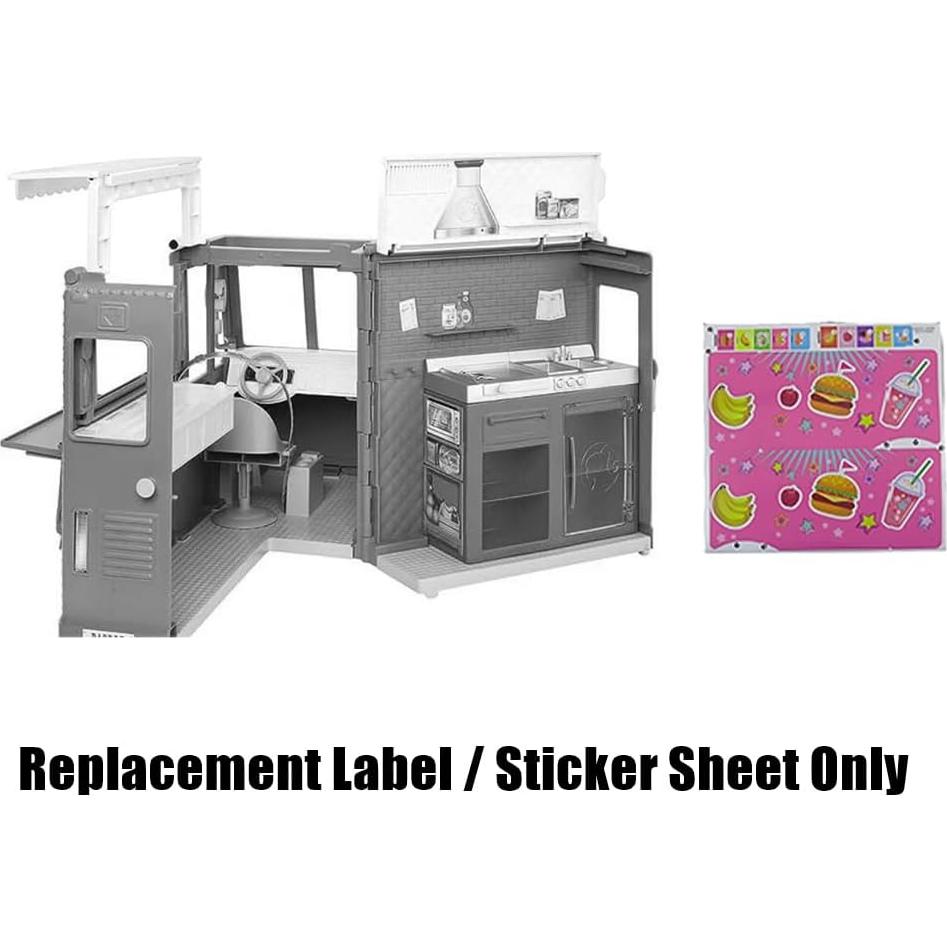 Piezas de Repuesto Barbie GMW07 - Etiquetas Calcomanías