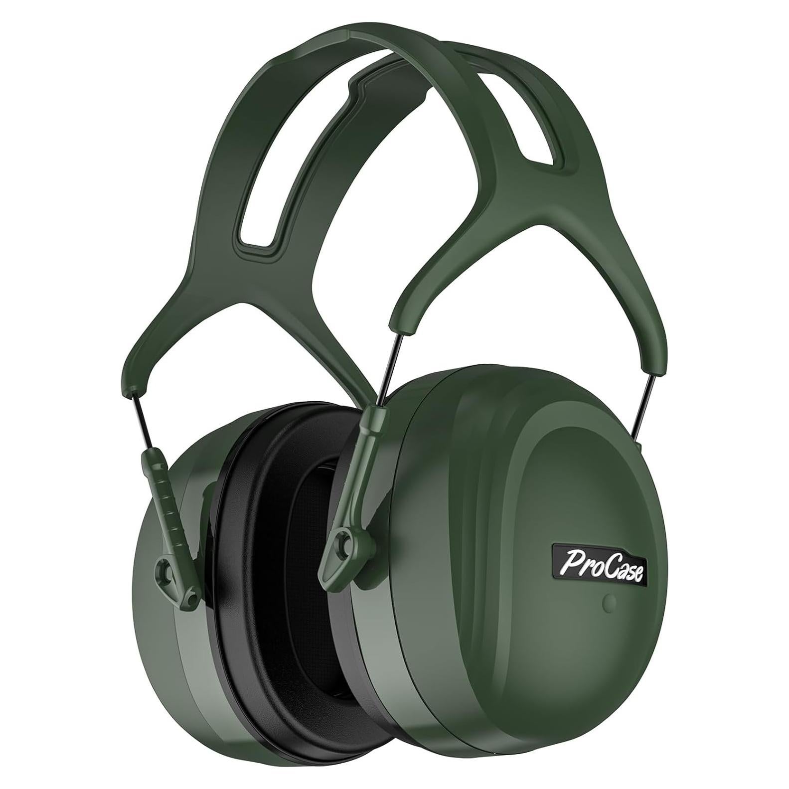 Auriculares ProCase Extra Grande SNR 37dB Verde - Cancelación Ruido
