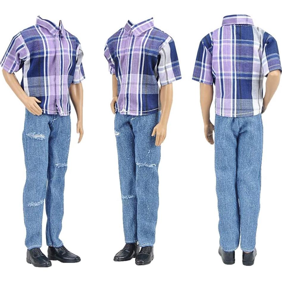 Conjunto de Ropa Casual E-TING para Muñecas 30 cm - 3 Piezas