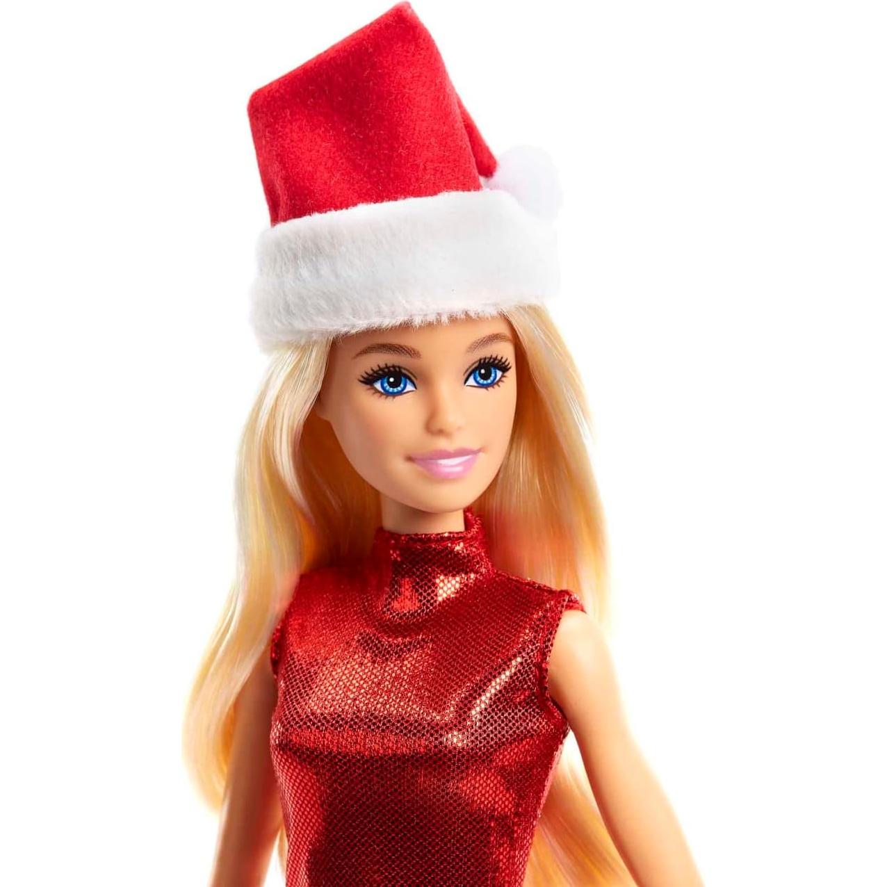 Muñeca Barbie Santa Festiva Mattel 32.39 cm con Accesorios