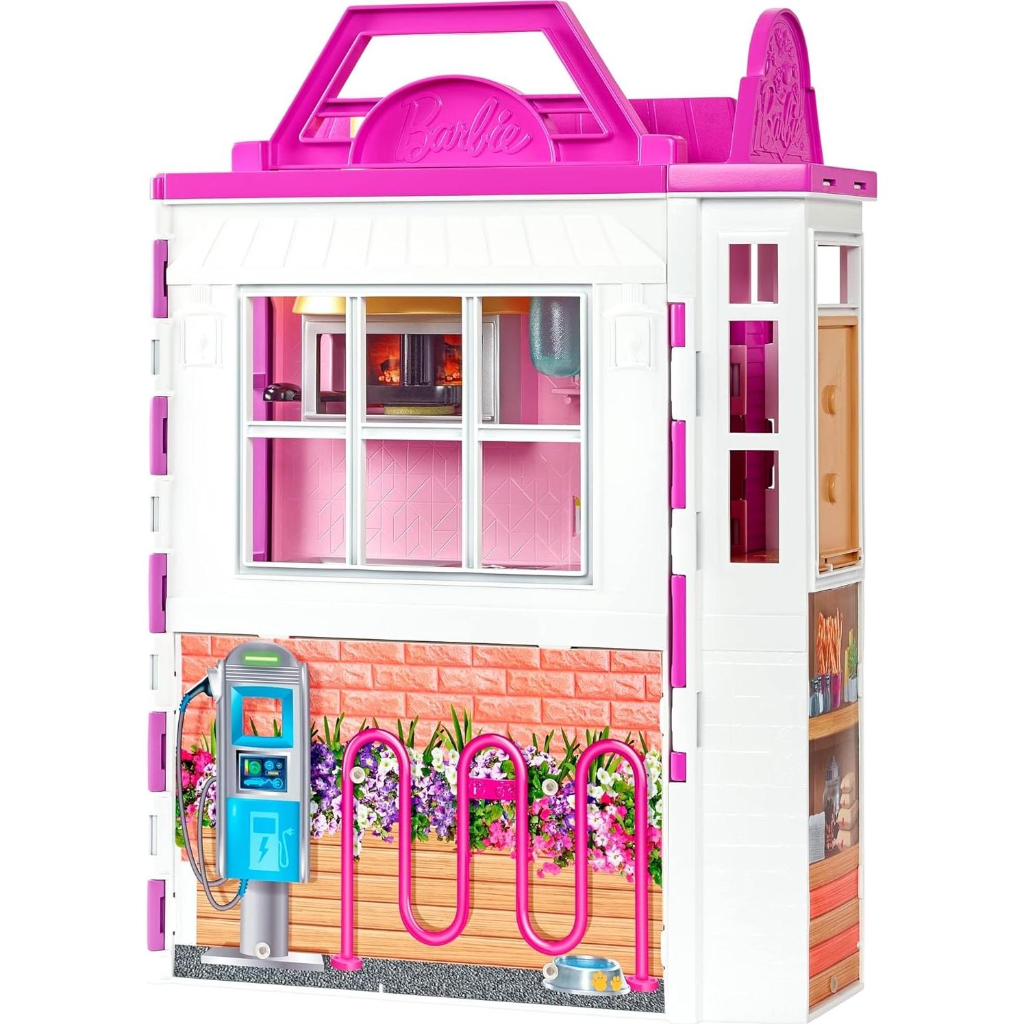 Juego de Restaurante Barbie Cook 'n Grill con 30 Piezas