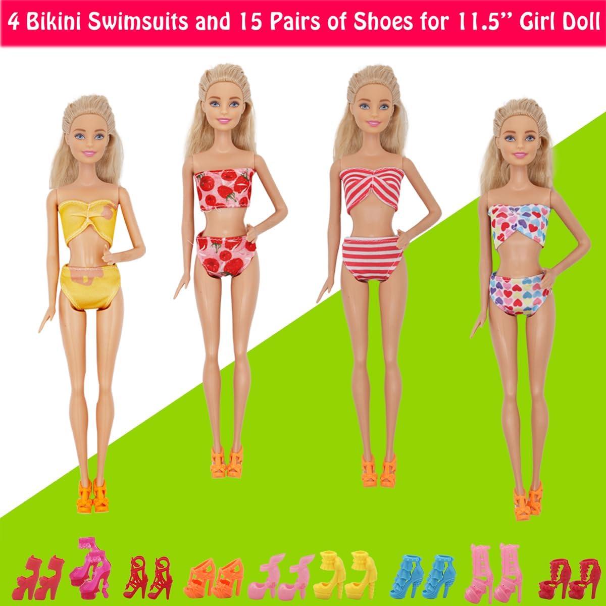 89 Piezas Ropa y Accesorios para Muñecos 30 y 29 cm ZTWEDEN