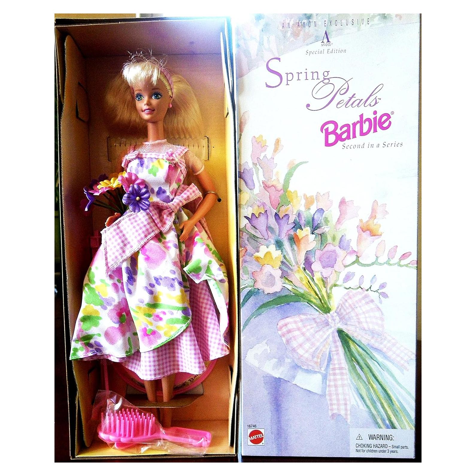 Muñeca Barbie Edición Especial Primavera Pétalos Mattel 33 cm
