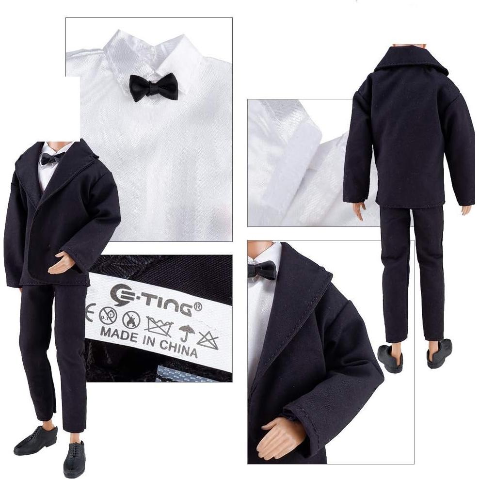 Conjunto de Boda E-TING para Muñecas con Velo y Traje