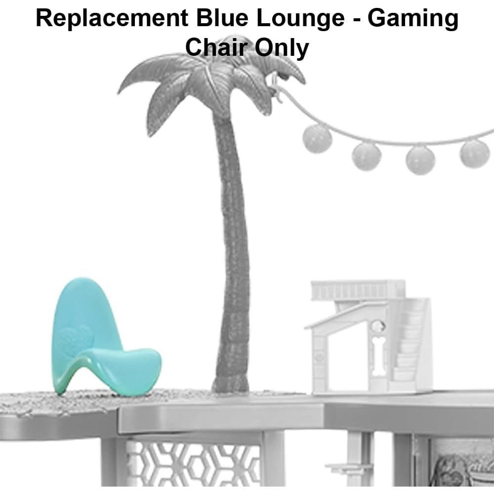 Sillón Azul de Reemplazo para Casa de Muñecas Barbie HMX10