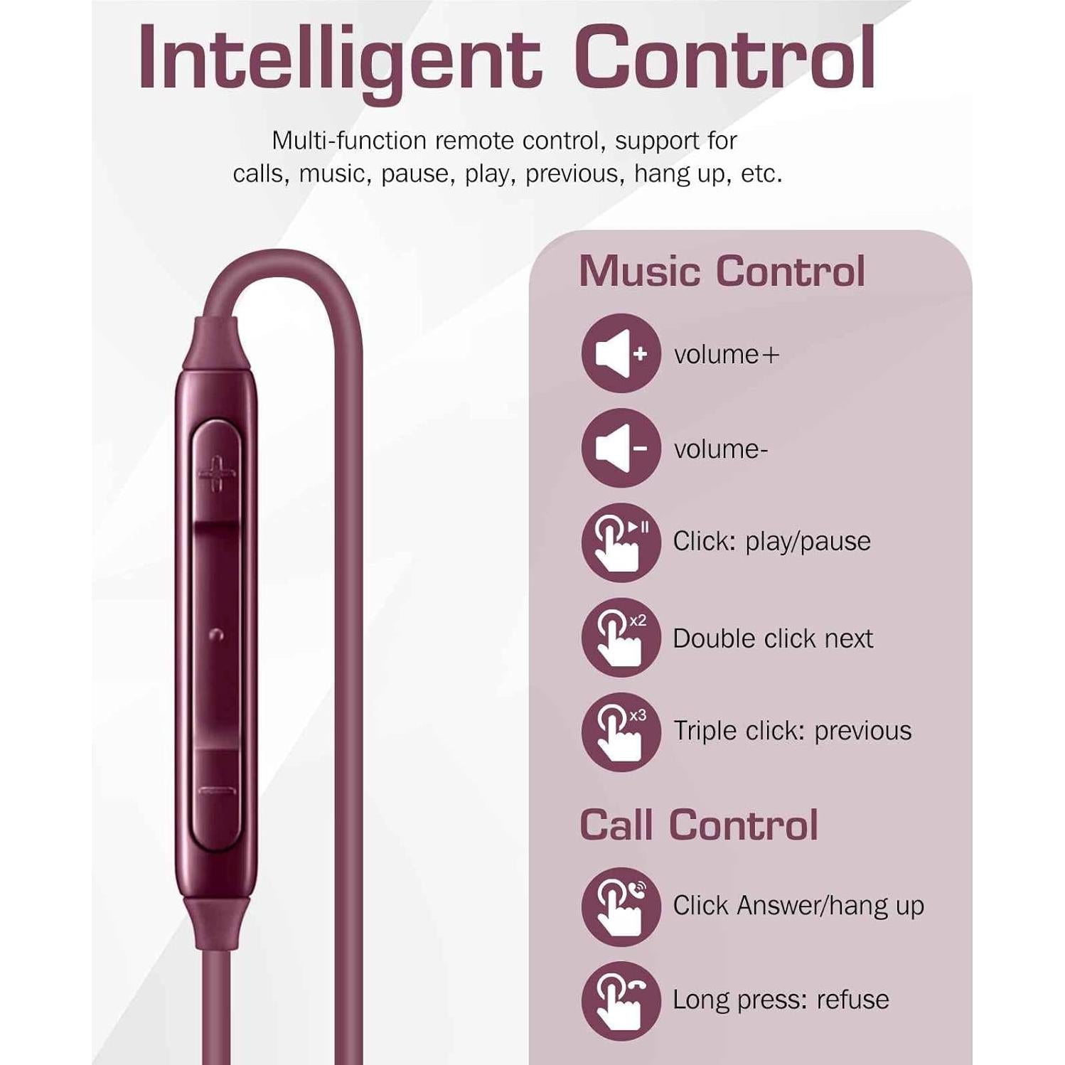 Auriculares UrbanX UXM20 In-Ear con Micrófono y Control de Volumen