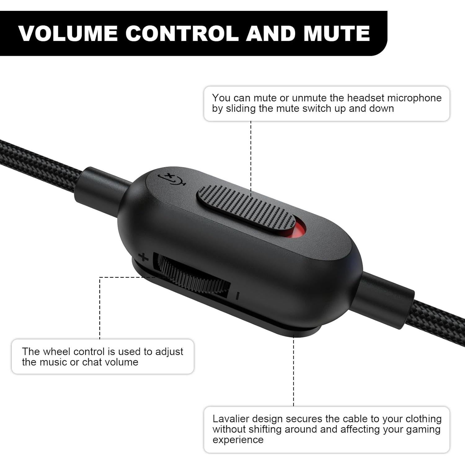 Micrófono Boom Zosvoses QC45 para Auriculares Bose y JBL 1.8m