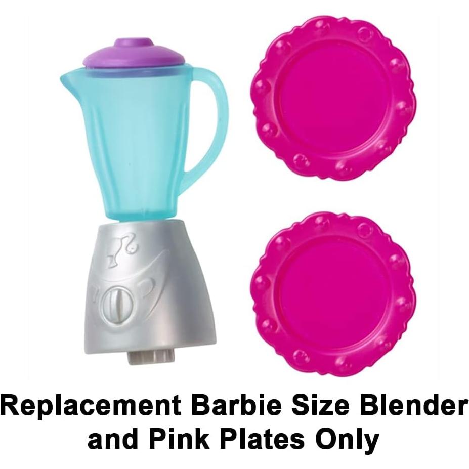 Piezas de Repuesto Barbie Hello Dreamhouse DPX21 - Licuadora y Platos
