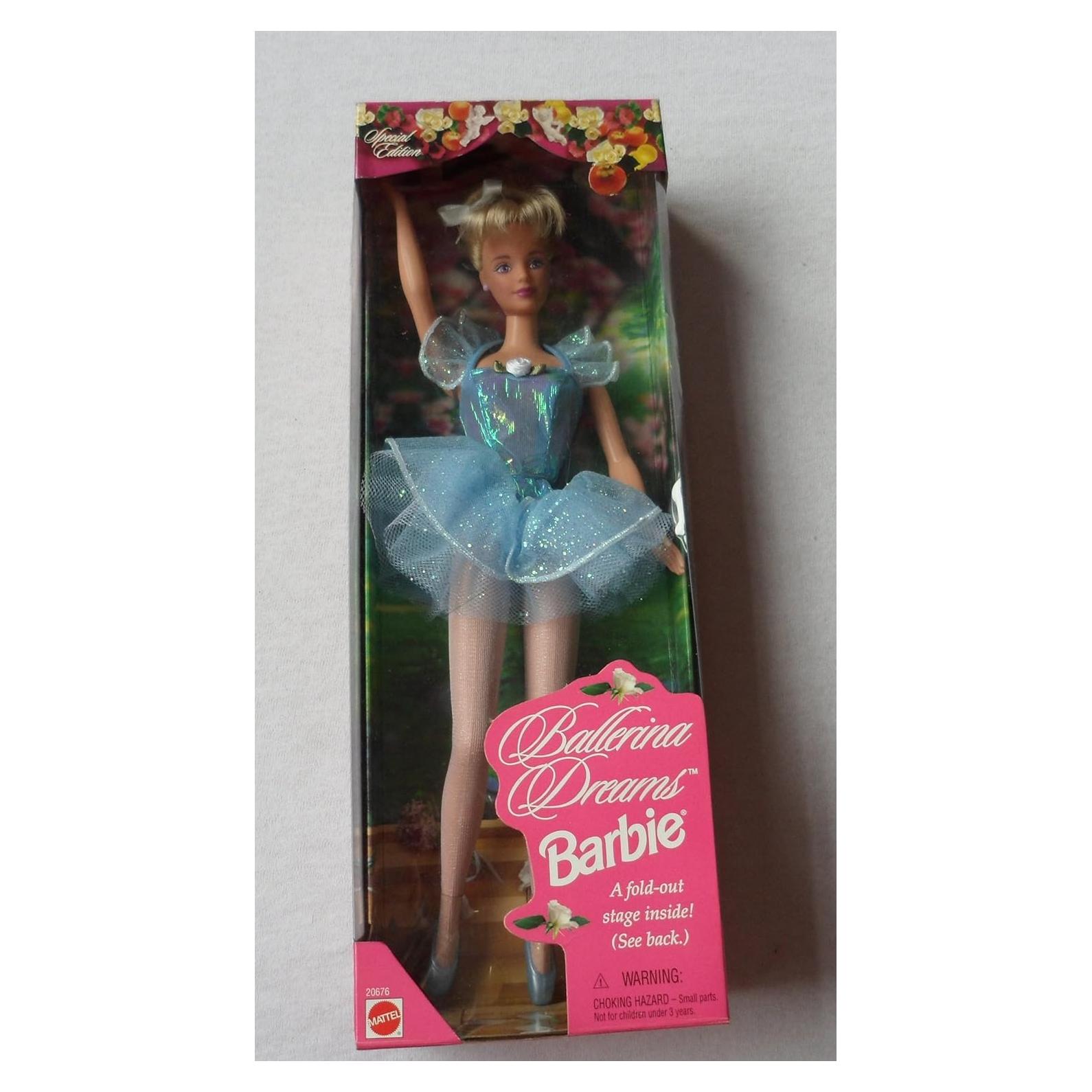 Ballerina Dreams Barbie Doll Special Edition (Reddish Hair) w Fold Out Stage! (1998)