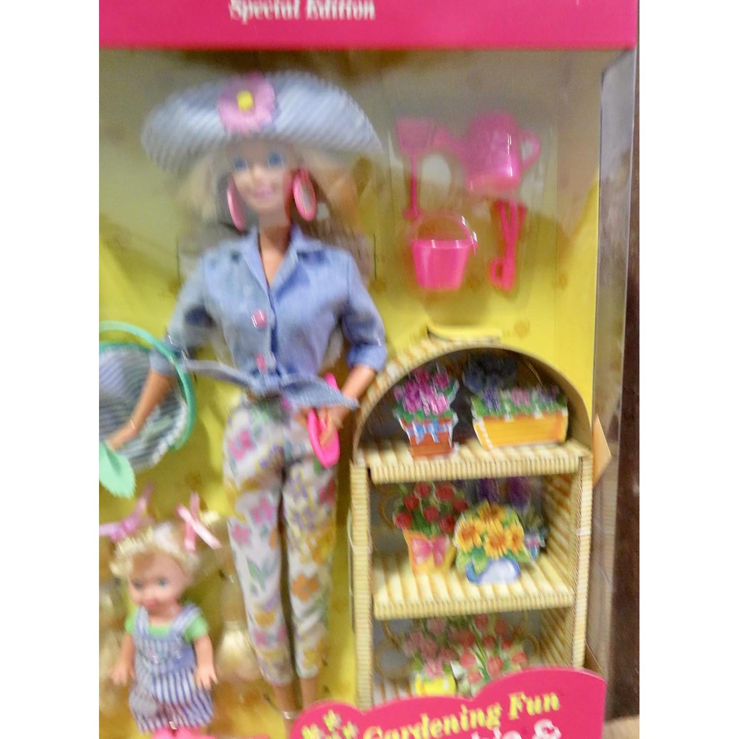 Conjunto de Jardinería Barbie y Kelly Mattel 1996 - 2 Muñecas y Accesorios