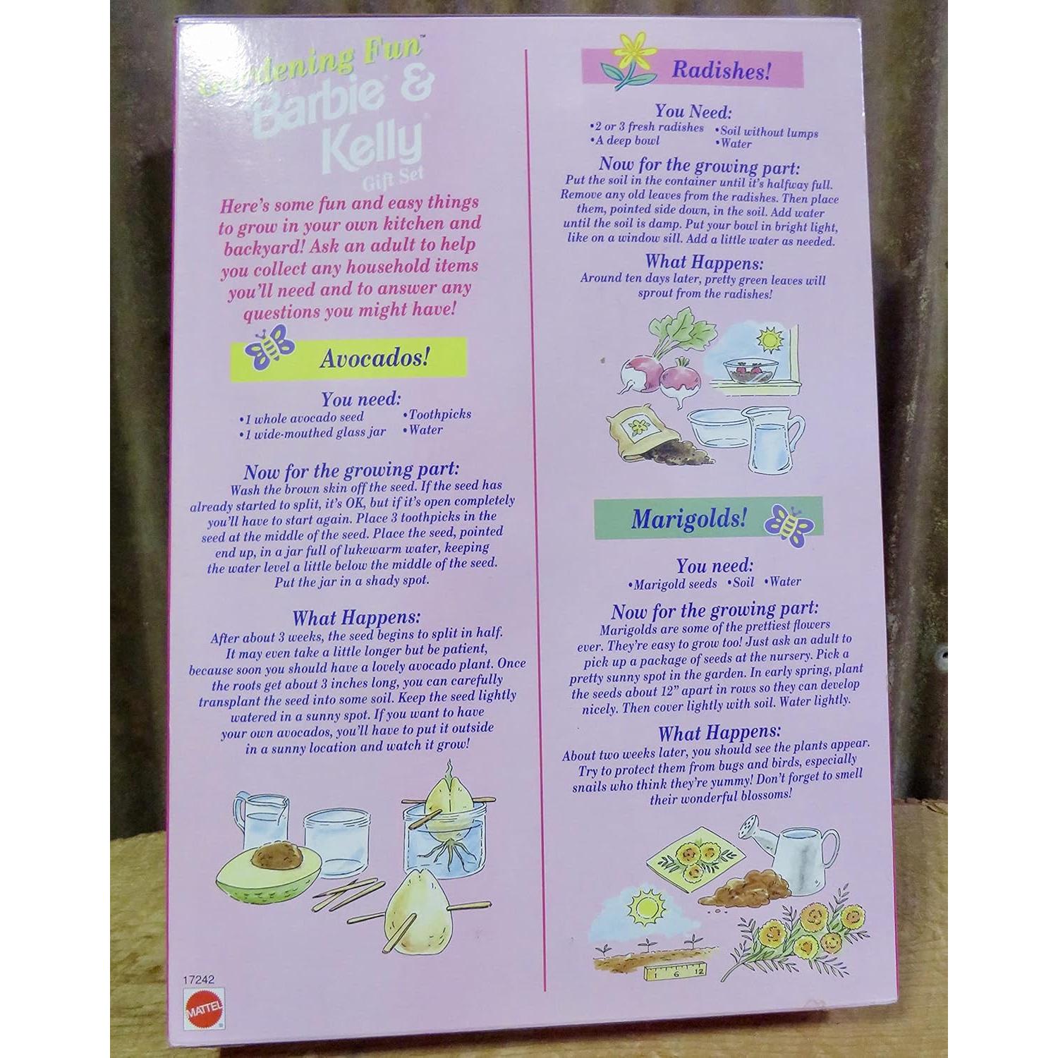 Conjunto de Jardinería Barbie y Kelly Mattel 1996 - 2 Muñecas y Accesorios