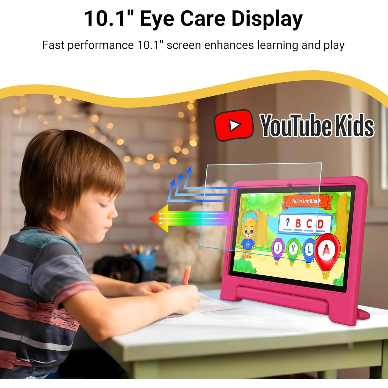 Tableta para Niños ApoloMedia K109 Pro 10.1" 64GB Rosa