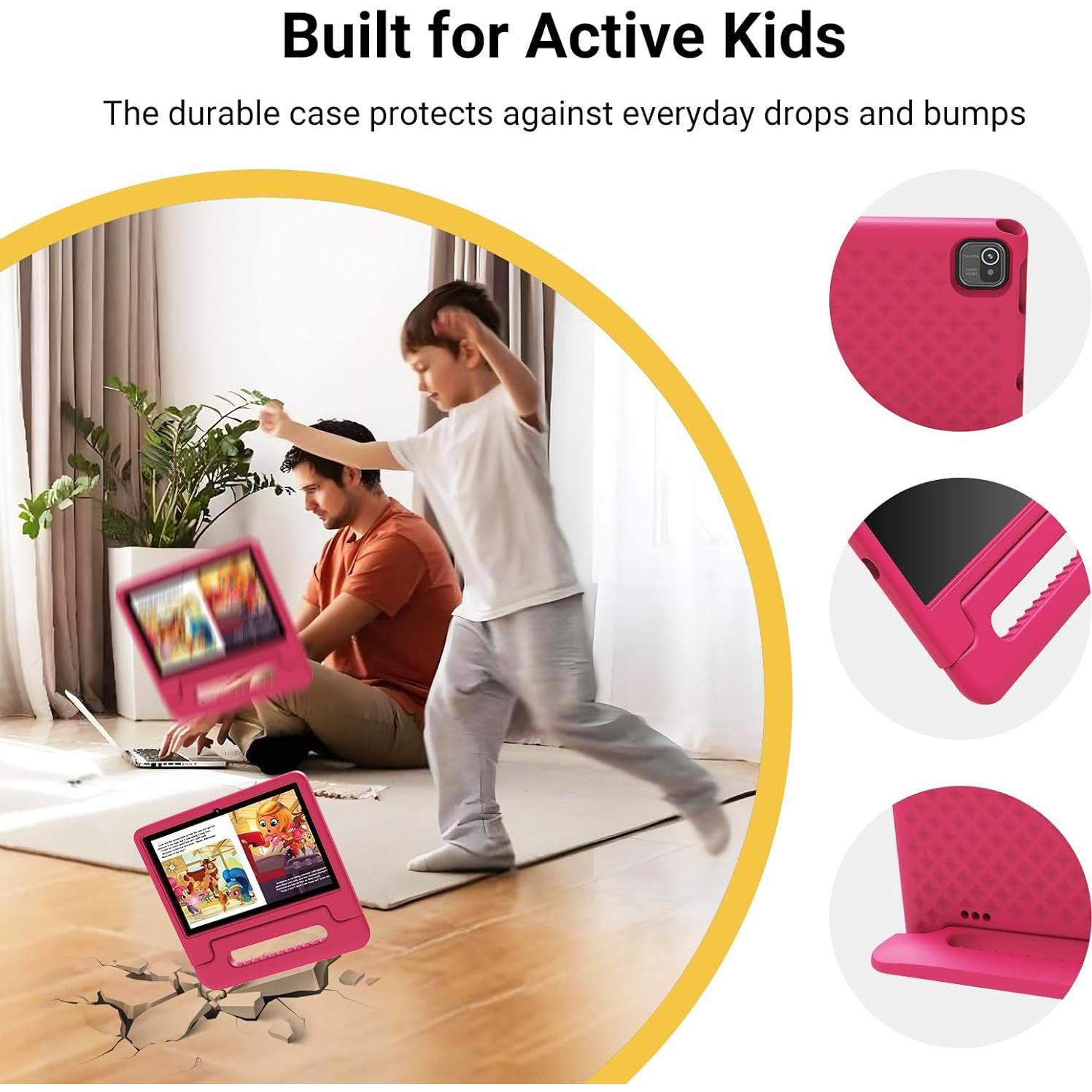 Tableta para Niños ApoloMedia K109 Pro 10.1" 64GB Rosa