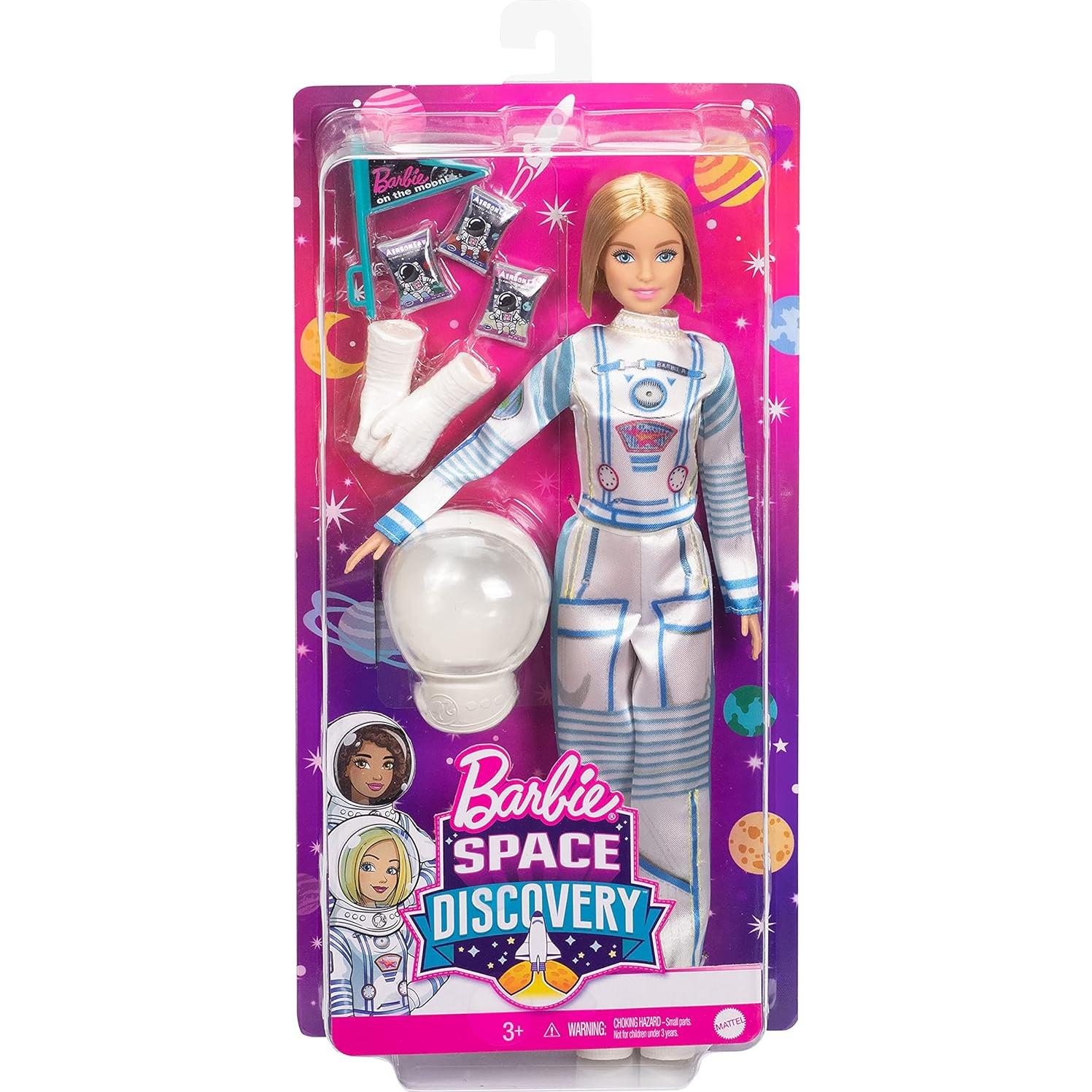 Muñeca Astronauta Barbie Descubrimiento Espacial con Accesorios
