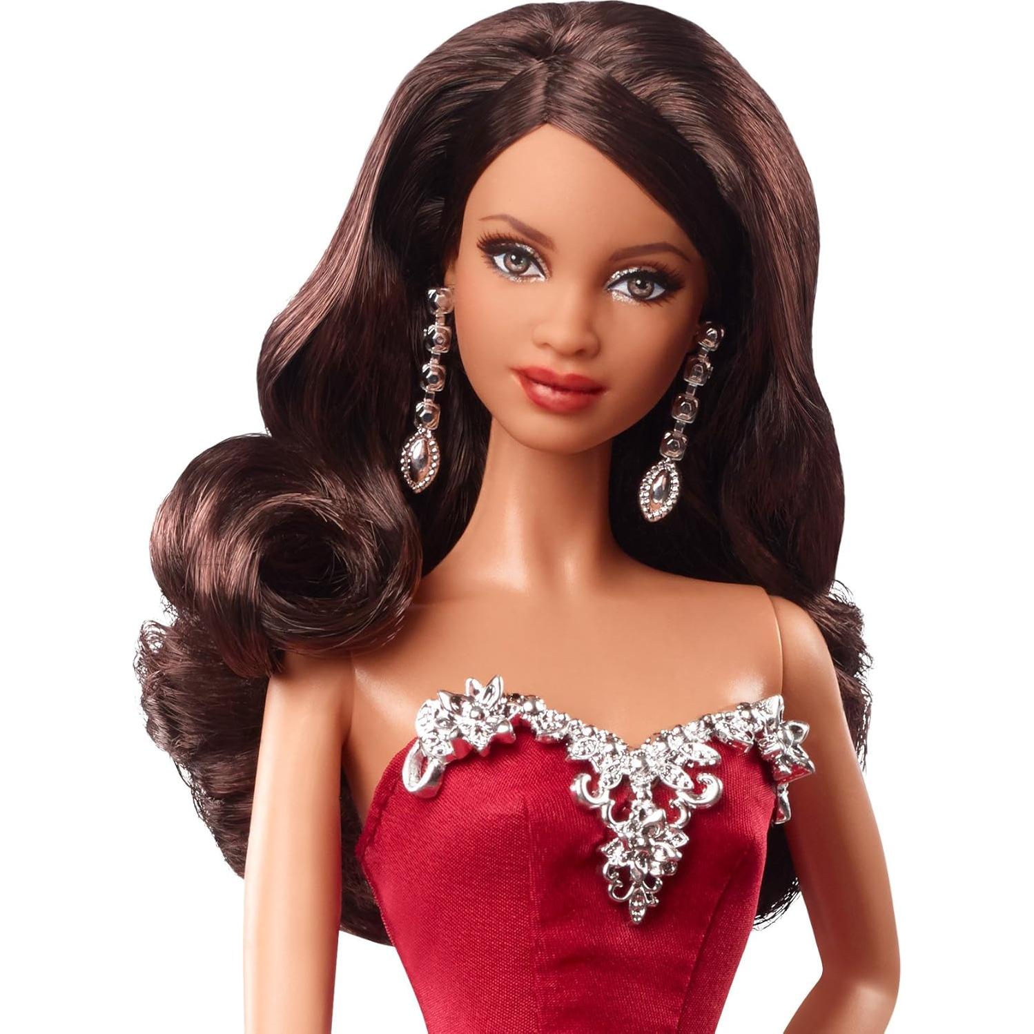 Muñeca de Navidad Barbie 2015 Afroamericana CHR78 Mattel