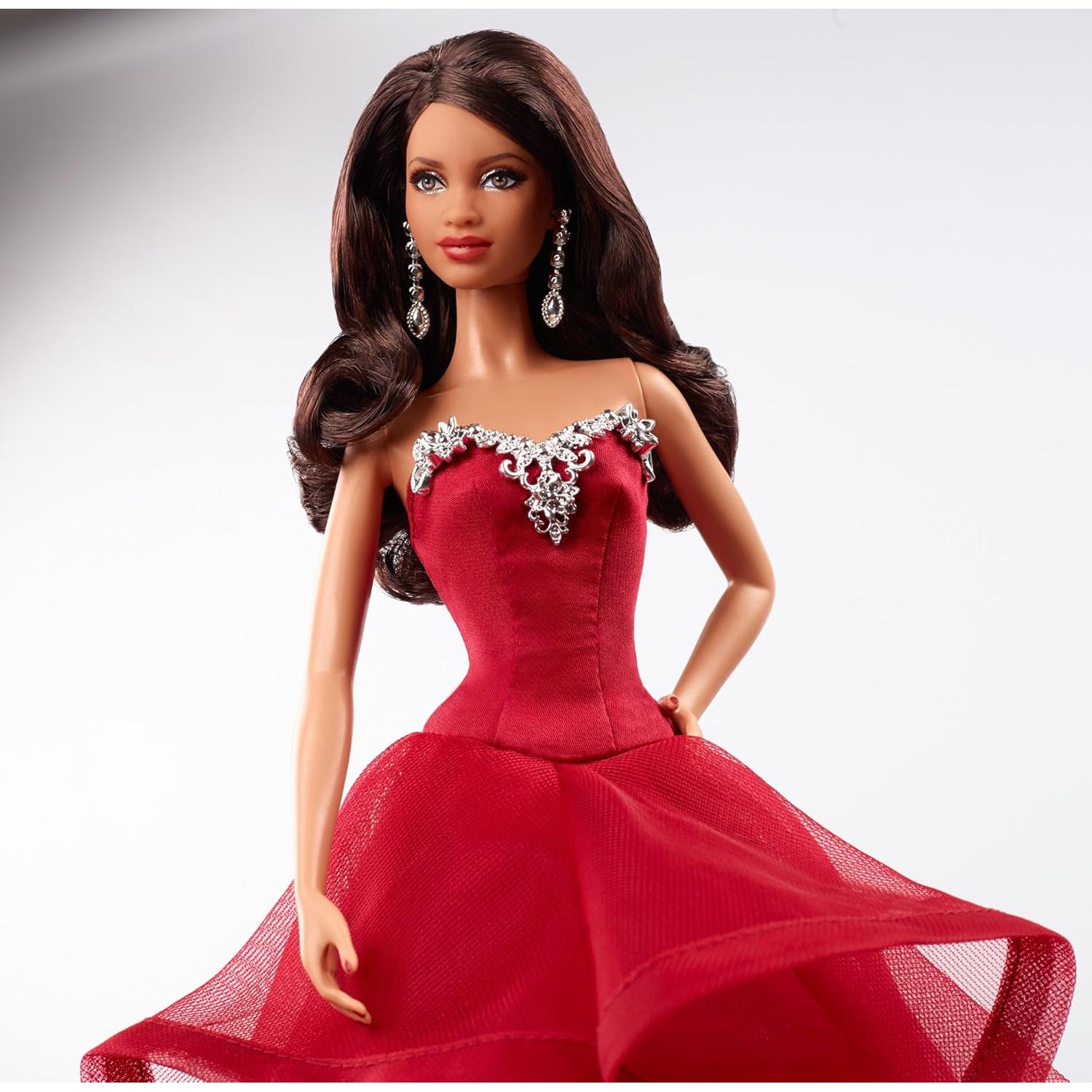 Muñeca de Navidad Barbie 2015 Afroamericana CHR78 Mattel
