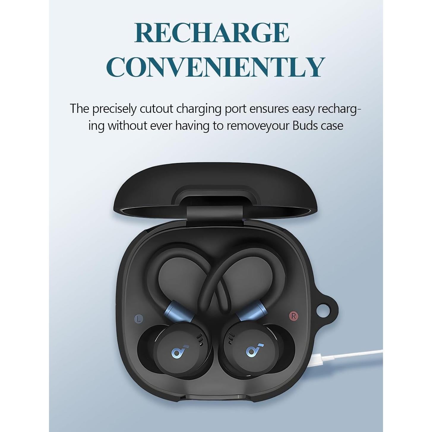 Funda de Silicona Anker Sport X20 con Mosquetón y Kit de Limpieza