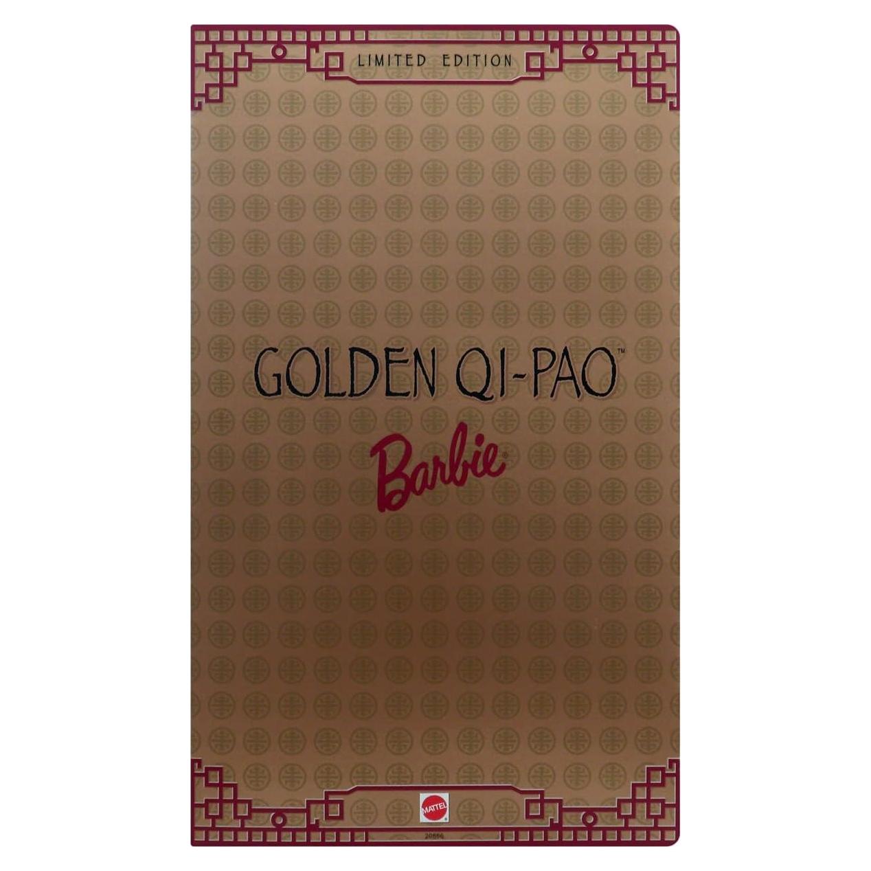 Muñeca Barbie Dorada QI-PAO Edición Especial Coleccionable