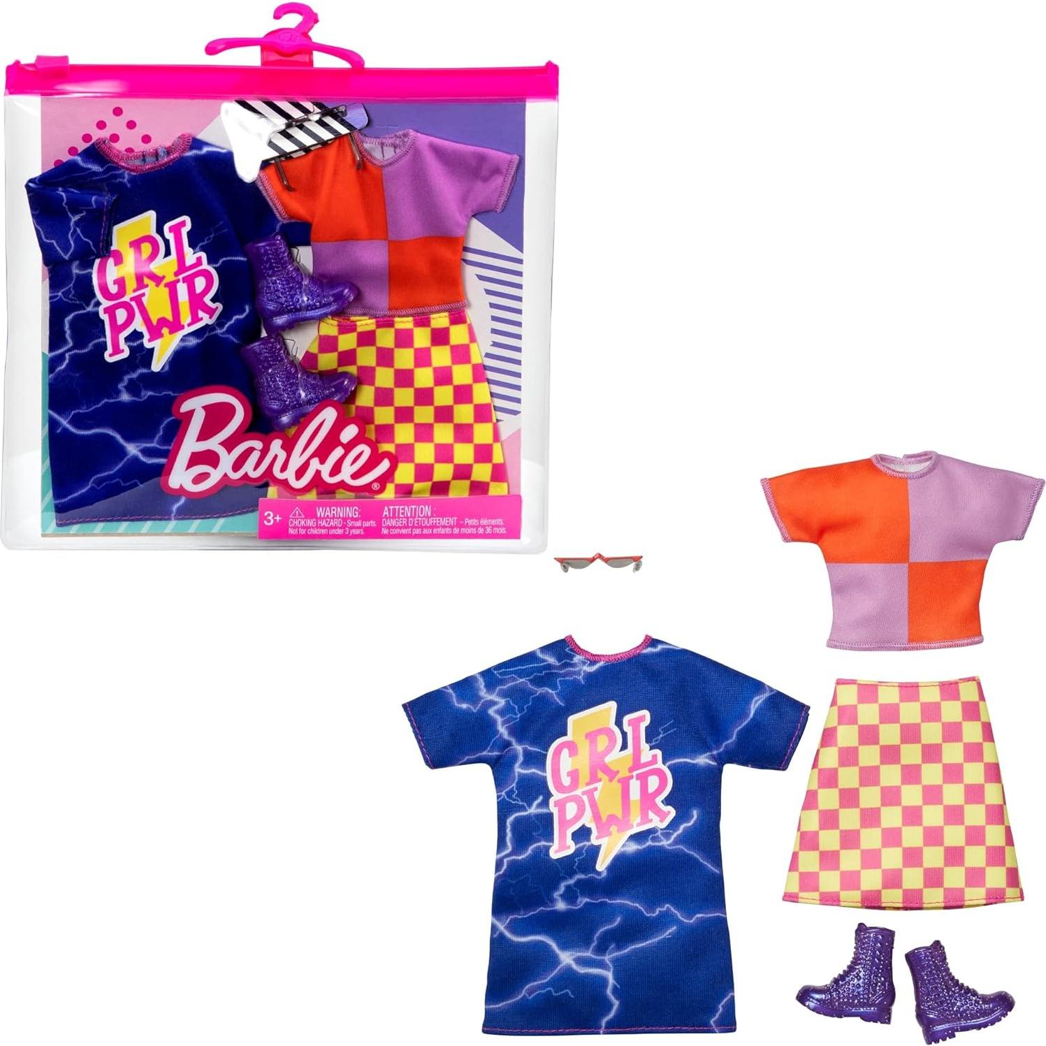 Conjunto de Ropa Barbie Fashions 2 Atuendos y Accesorios