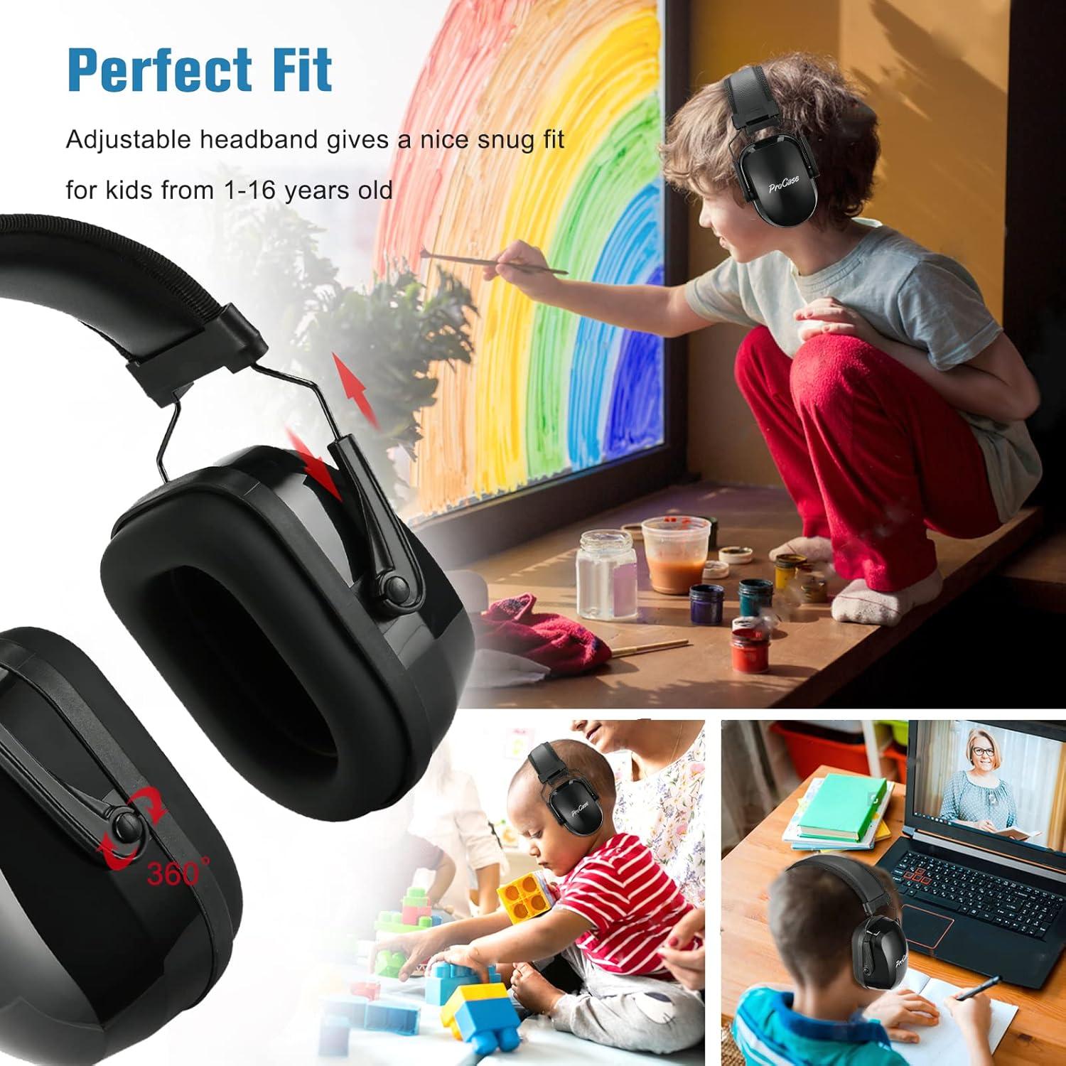 Orejeras ProCase para Niños, Cancelación de Ruido SNR 29 dB