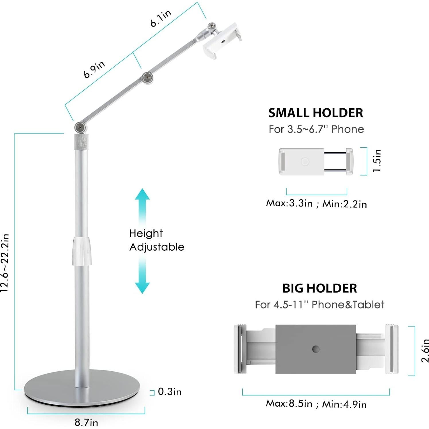 Soporte de Mesa Viozon AP-4P Ajustable para Tablet y Teléfono