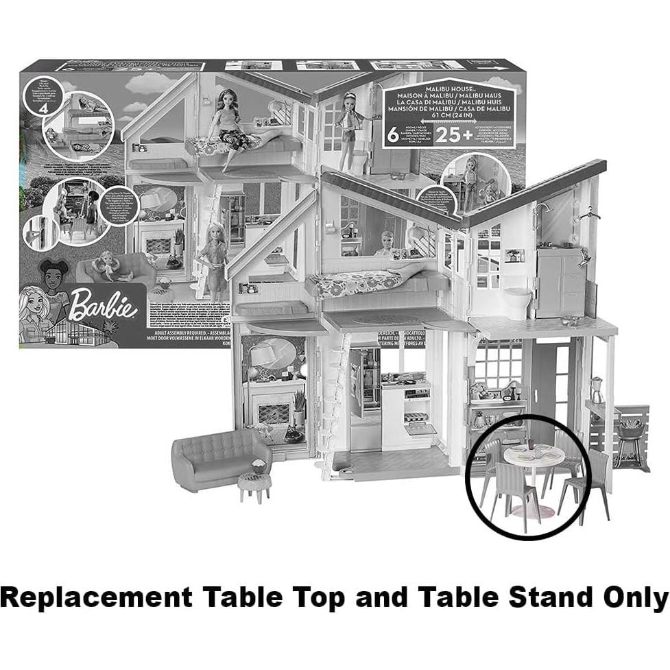 Repuesto Mesa y Soporte Barbie Casa Malibu FXG57 - Blanco