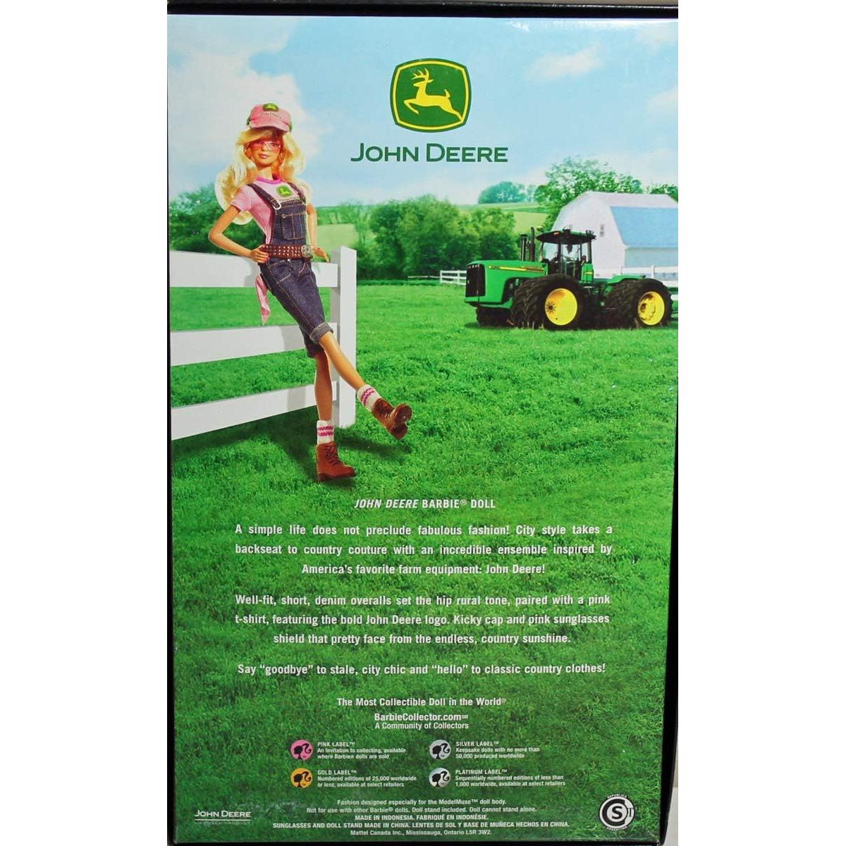 Muñeca Barbie Coleccionista 2007 John Deere - Moda Campestre