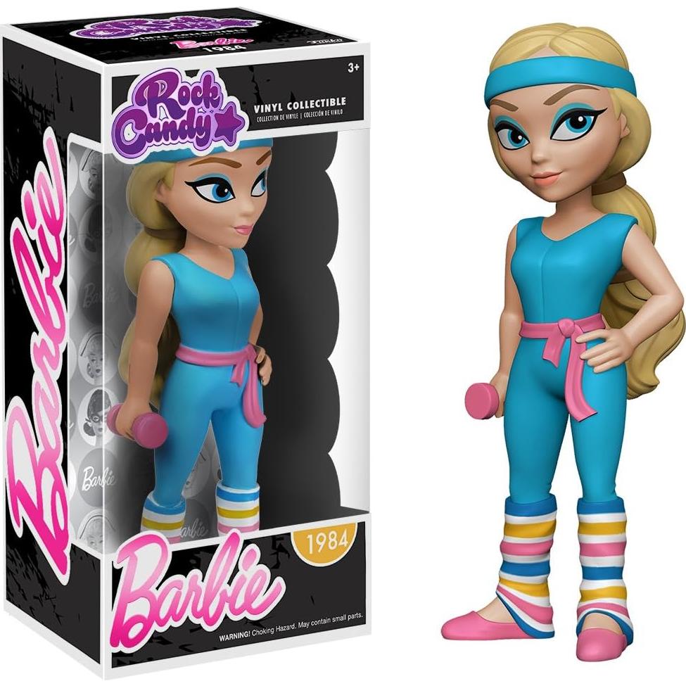 Figura de Acción Funko Rock Candy Barbie Gimnasio 1984 12.7 cm