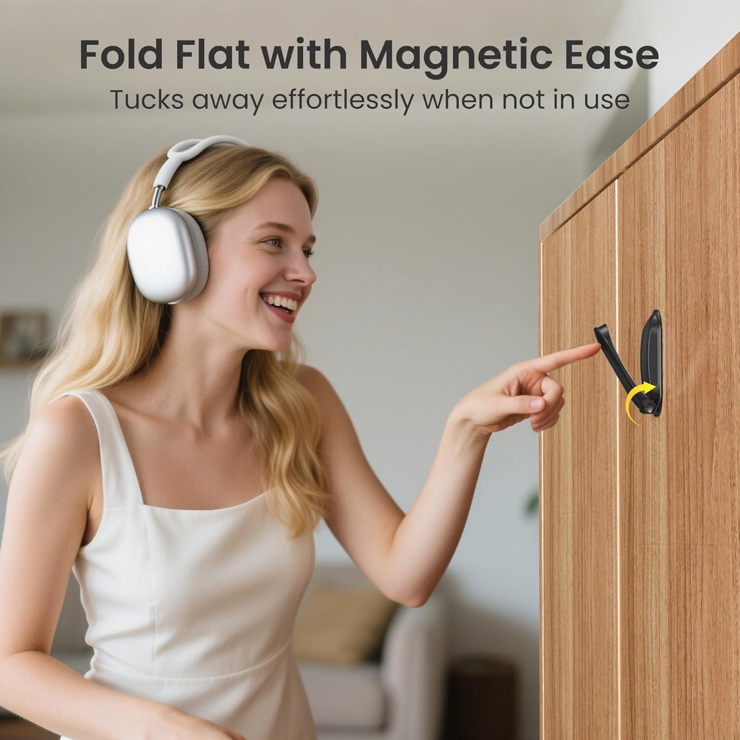 Soporte para Auriculares de Pared Itramax Negro - 2 Paquete