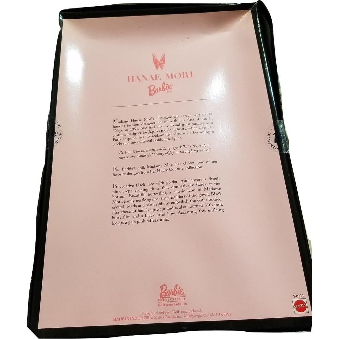 Muñeca Barbie Edición Limitada Hanae Mori 35.1x23.4 cm