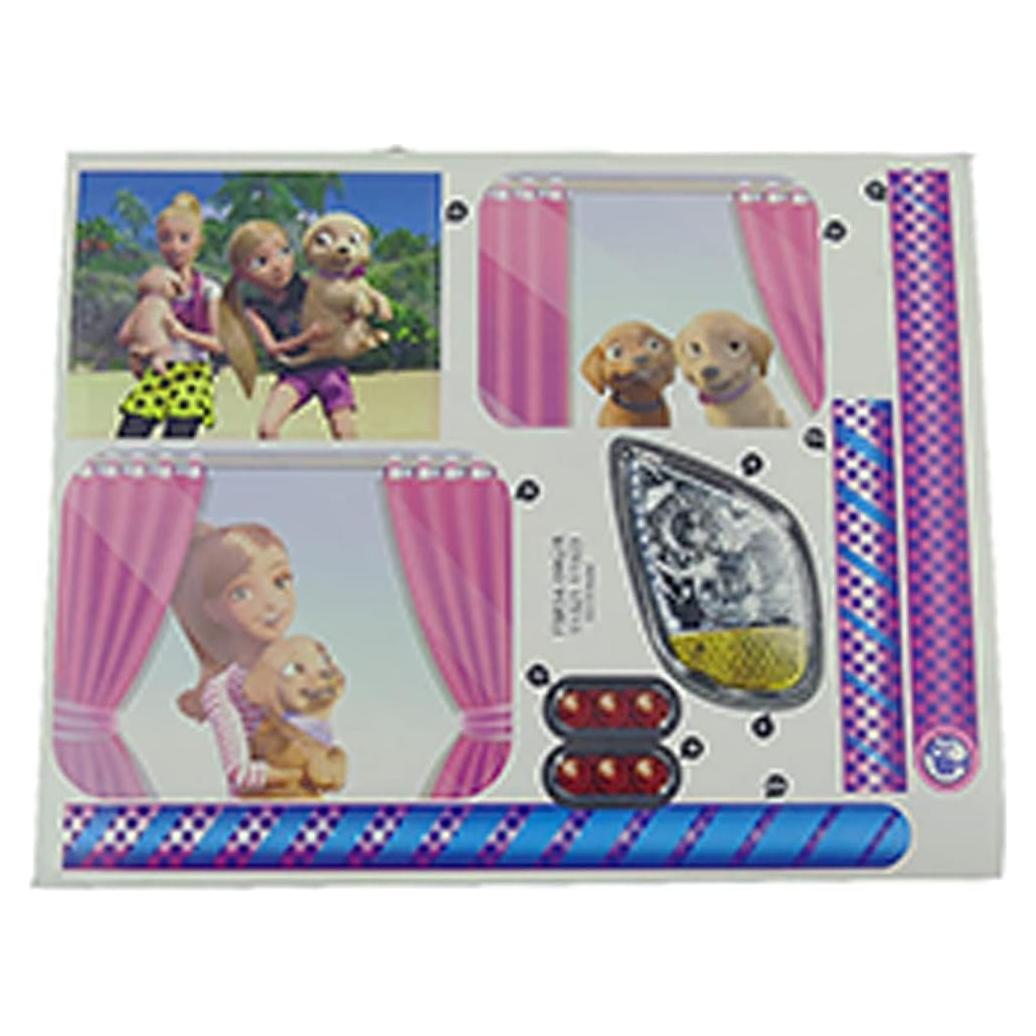 Etiquetas de Reemplazo Barbie FBR34 para Camper - Stickers