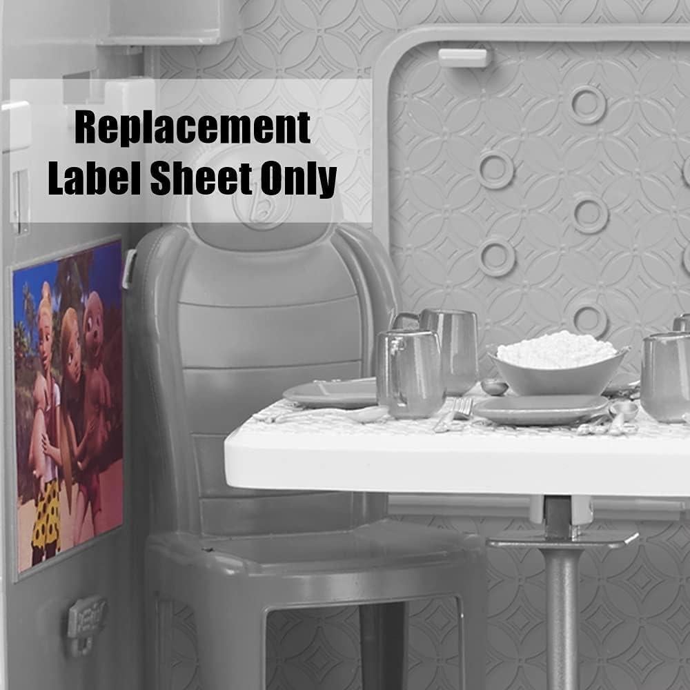 Etiquetas de Reemplazo Barbie FBR34 para Camper - Stickers