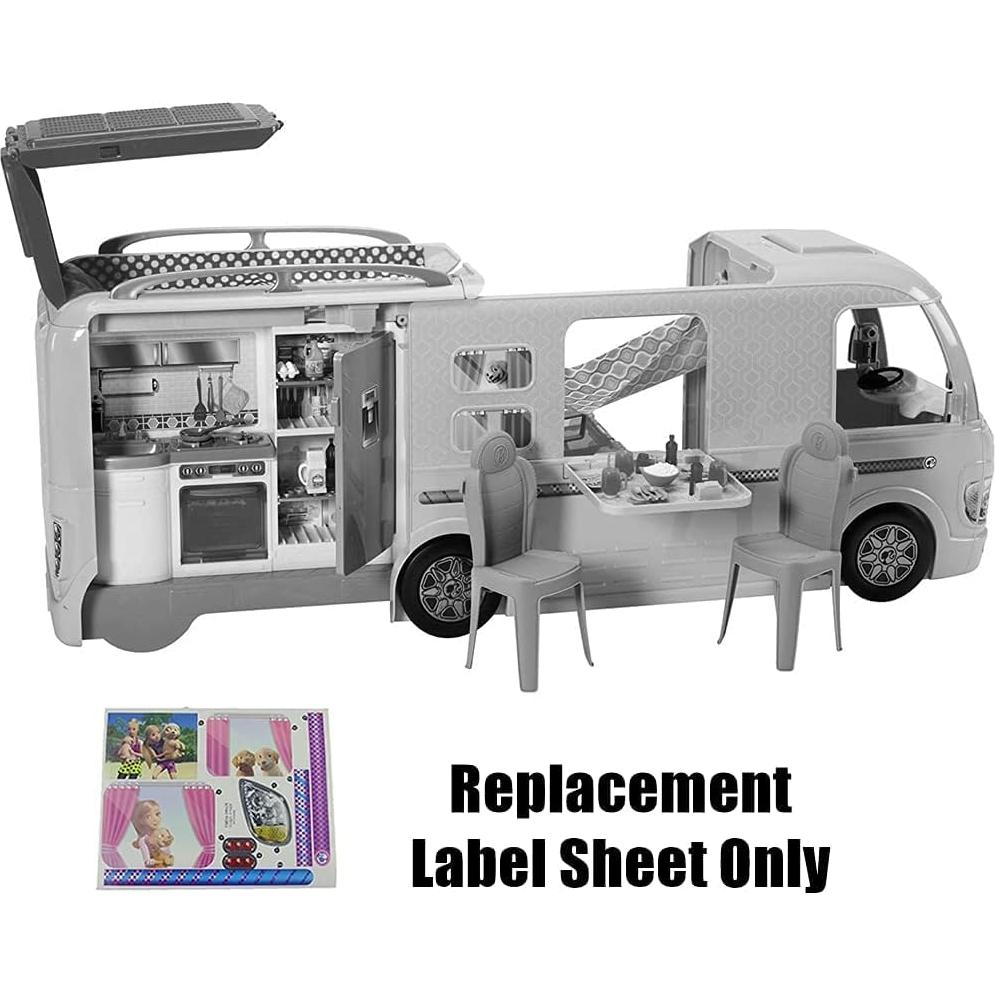 Etiquetas de Reemplazo Barbie FBR34 para Camper - Stickers