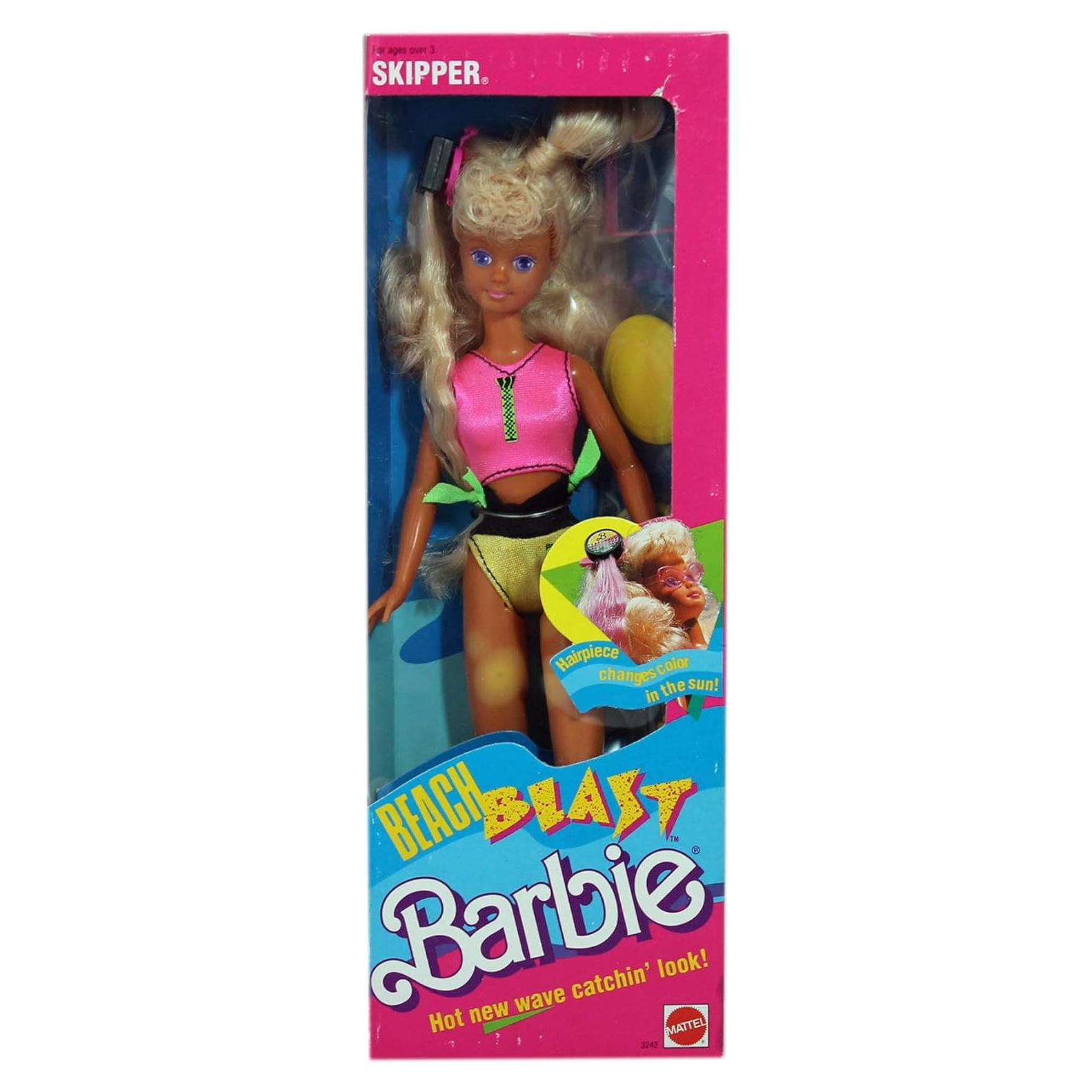 Muñeca Barbie Beach Blast Skipper 1989 Mattel 29.5cm