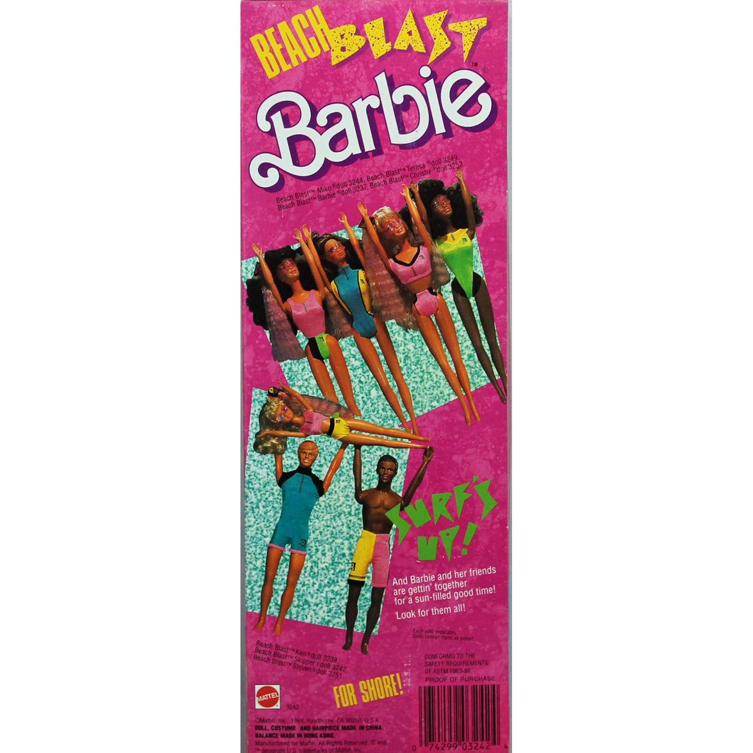 Muñeca Barbie Beach Blast Skipper 1989 Mattel 29.5cm