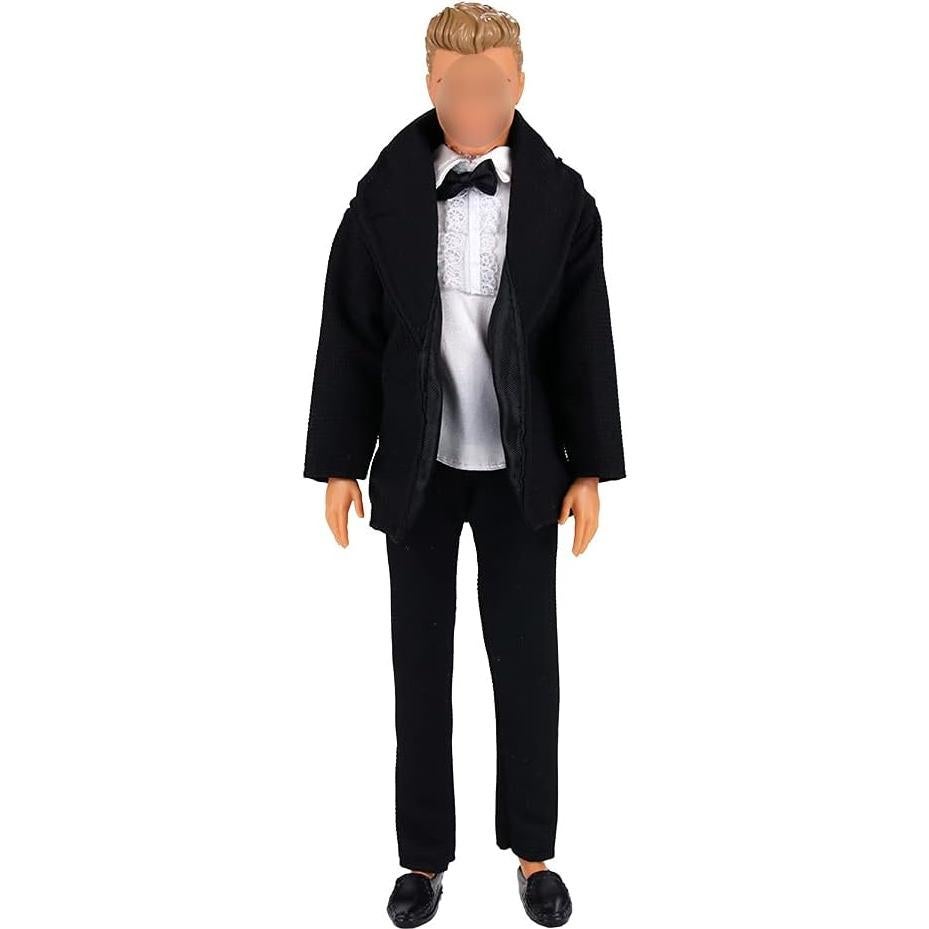 Conjunto de Boda BARWA para Muñecas - Vestido Novia y Traje Formal