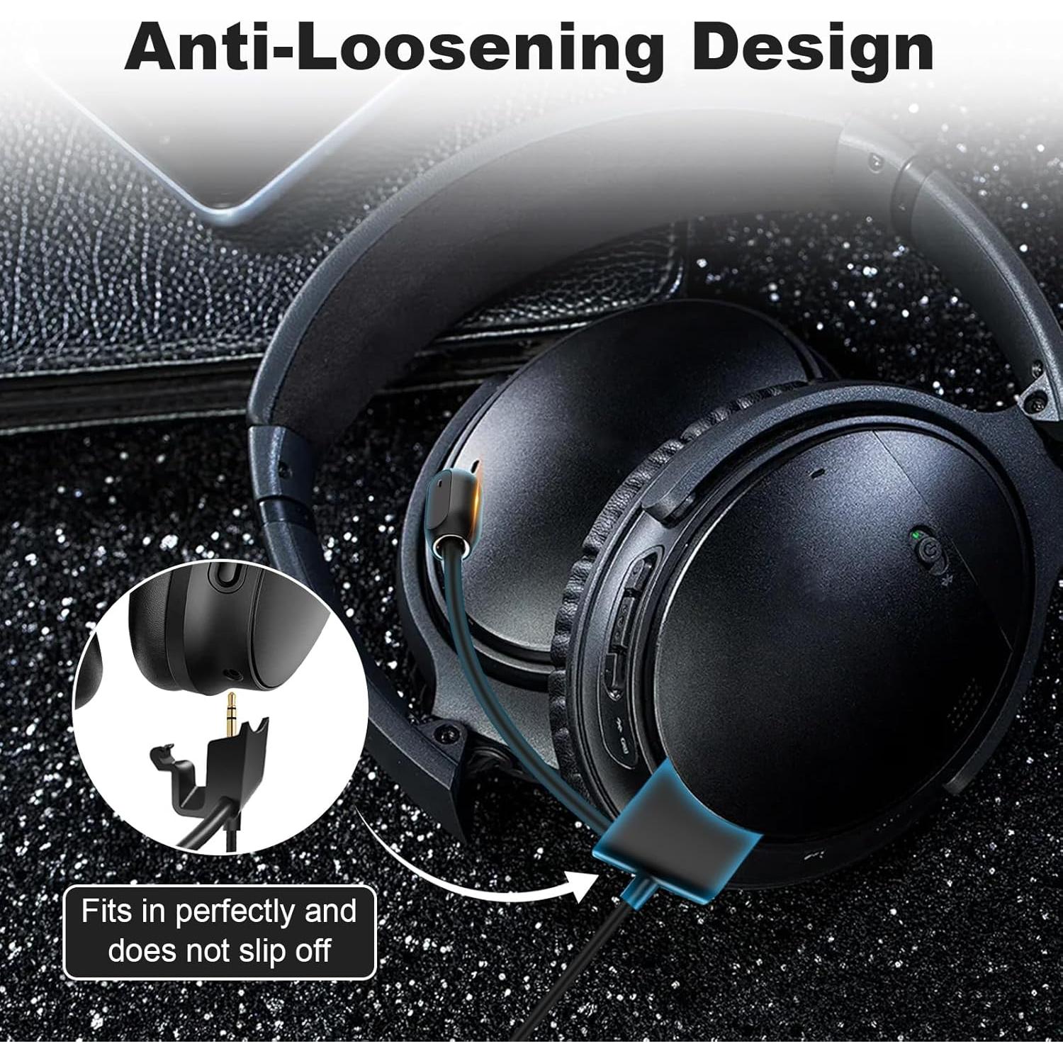 Micrófono Boom Gneinour QC45 para Auriculares Bose QC45 1.2m