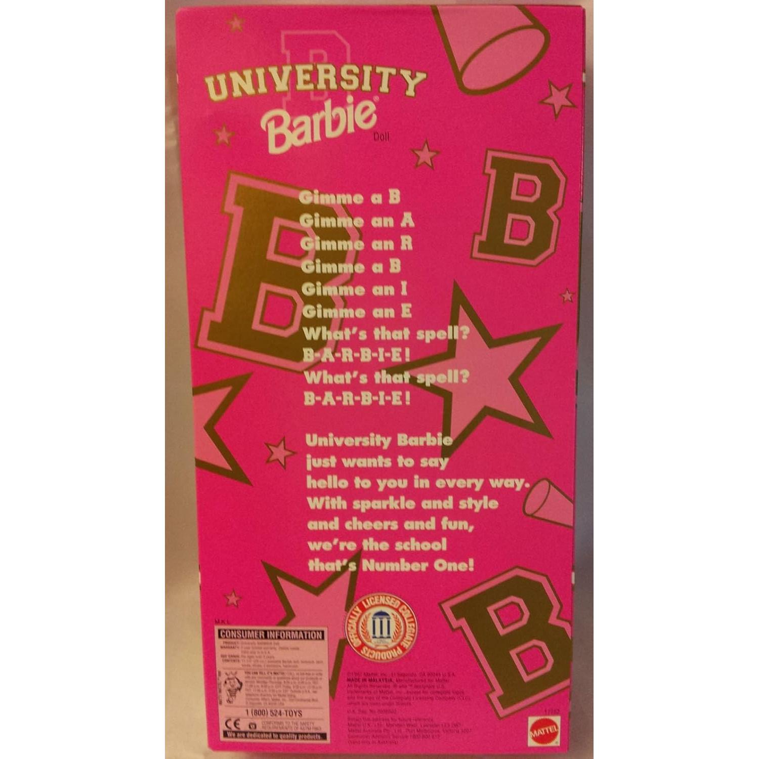 Muñeca Animadora Barbie 1997 Universidad Estatal Oklahoma