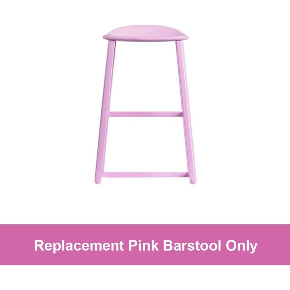Taburete de Bar Rosa de Reemplazo para Casa de Muñecas Barbie HMX10