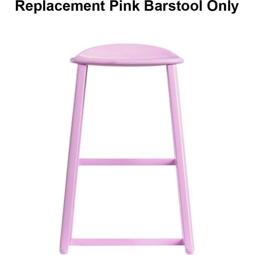 Taburete de Bar Rosa de Reemplazo para Casa de Muñecas Barbie HMX10