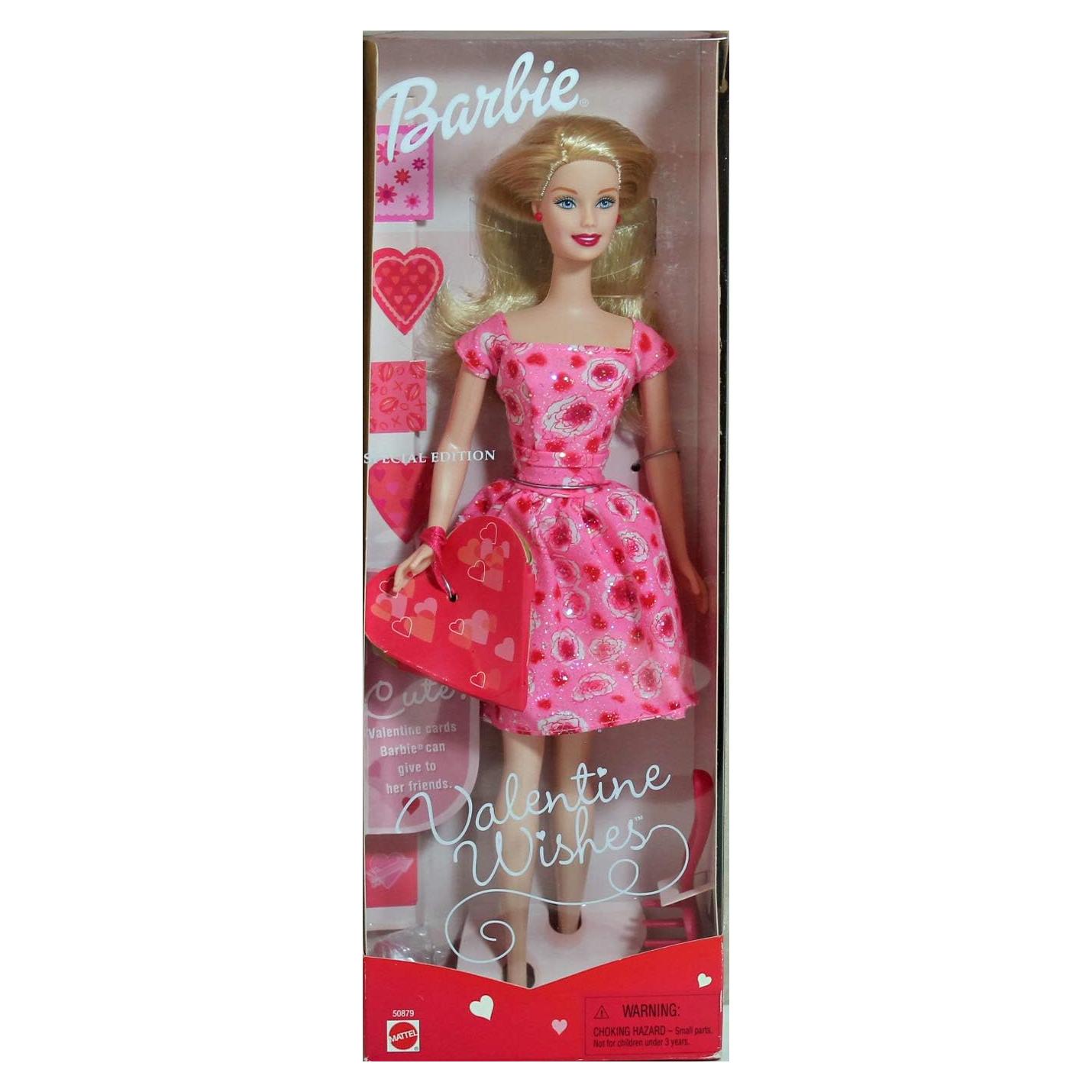 Muñeca Barbie Deseos de San Valentín 2001 Edición Especial