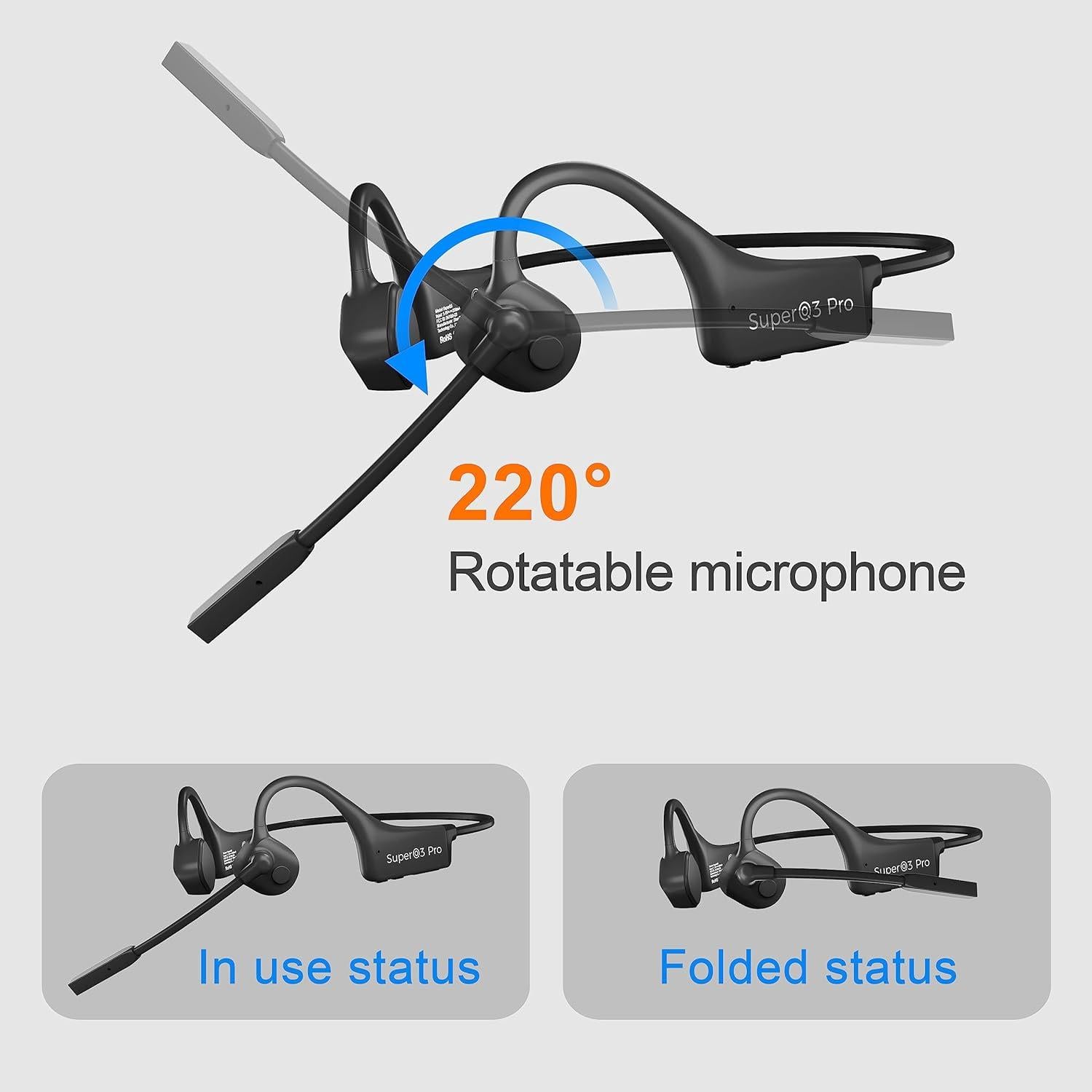 Auriculares Inalámbricos de Conducción Ósea SuperQ4 Bluetooth