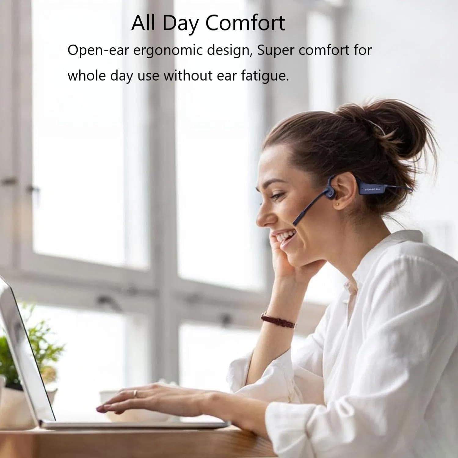 Auriculares Inalámbricos de Conducción Ósea SuperQ4 Bluetooth