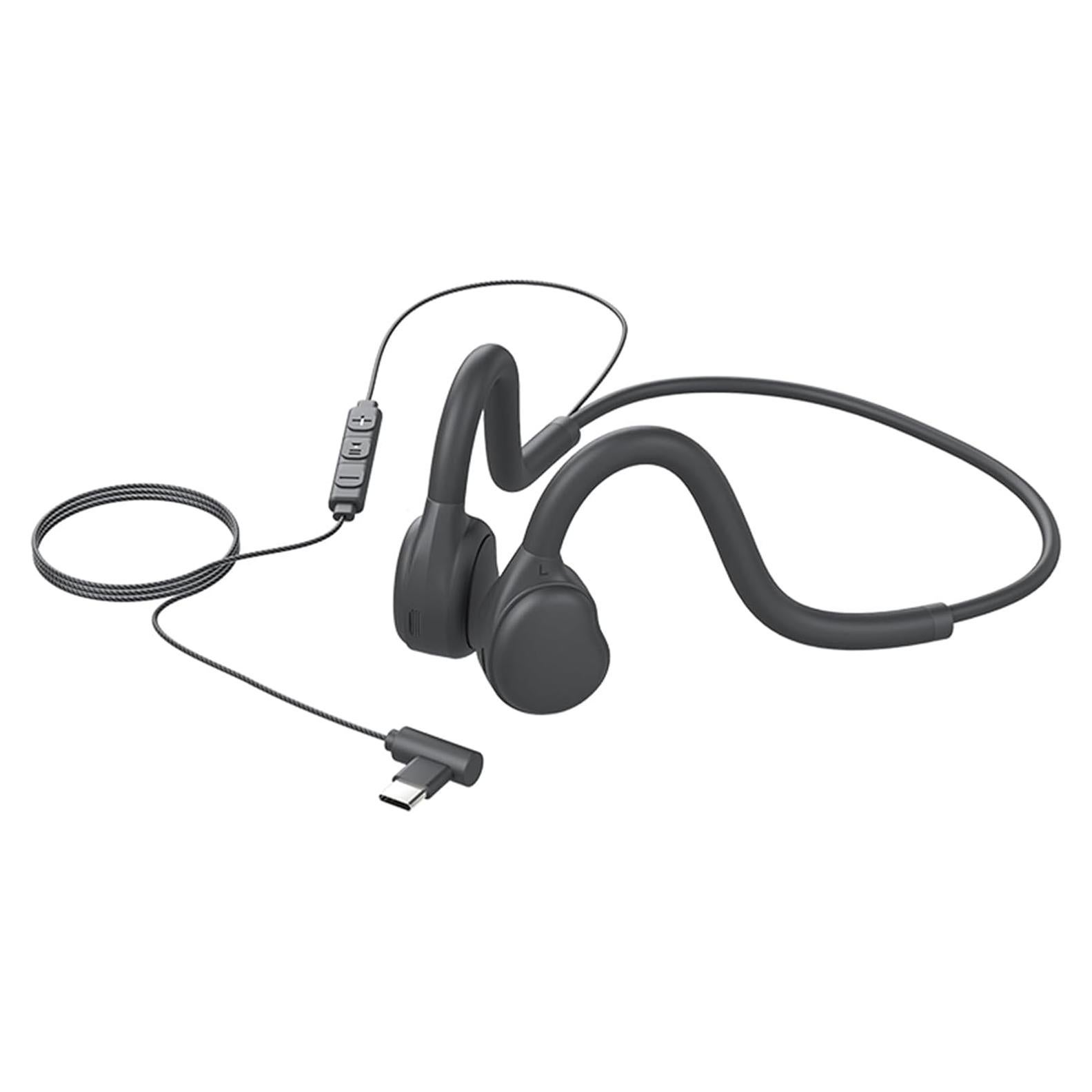 Auriculares con cable Type-C H01C con micrófono y diseño abierto