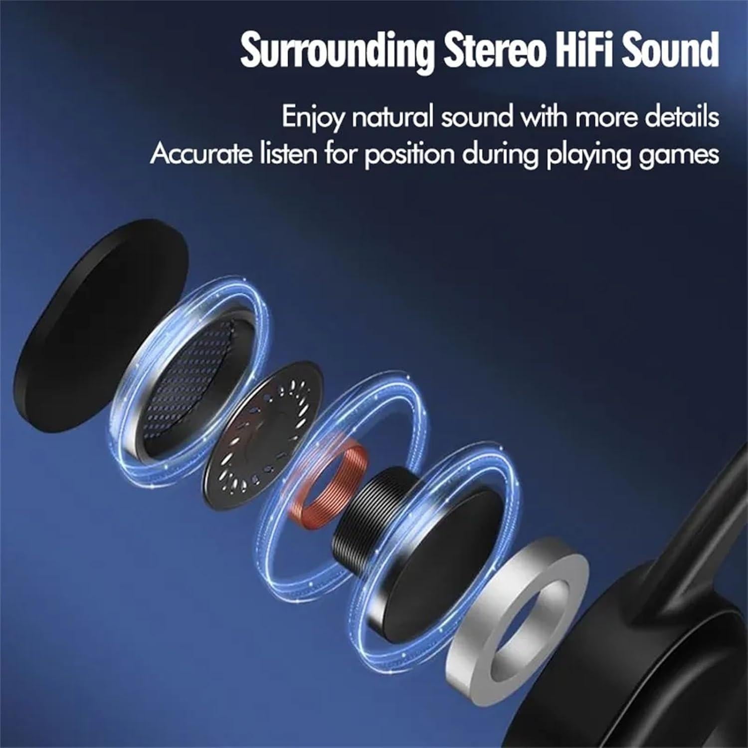 Auriculares con cable Type-C H01C con micrófono y diseño abierto