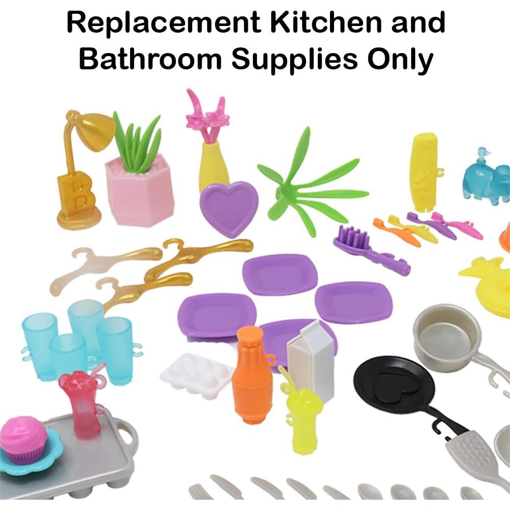 Piezas de Repuesto Barbie Dreamhouse HMX10 - Cocina y Baño