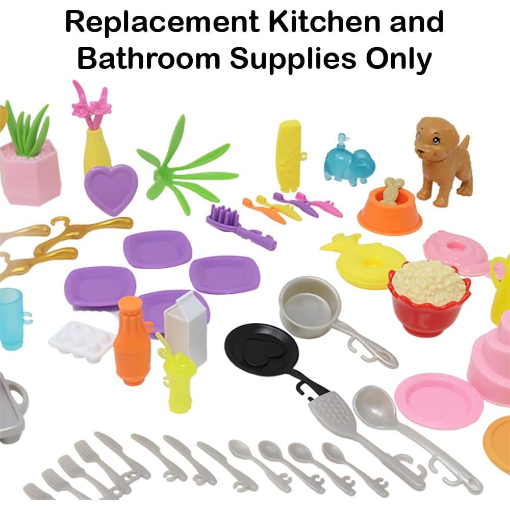 Piezas de Repuesto Barbie Dreamhouse HMX10 - Cocina y Baño