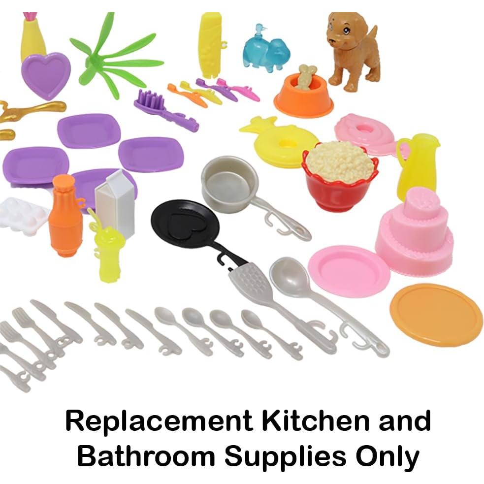 Piezas de Repuesto Barbie Dreamhouse HMX10 - Cocina y Baño