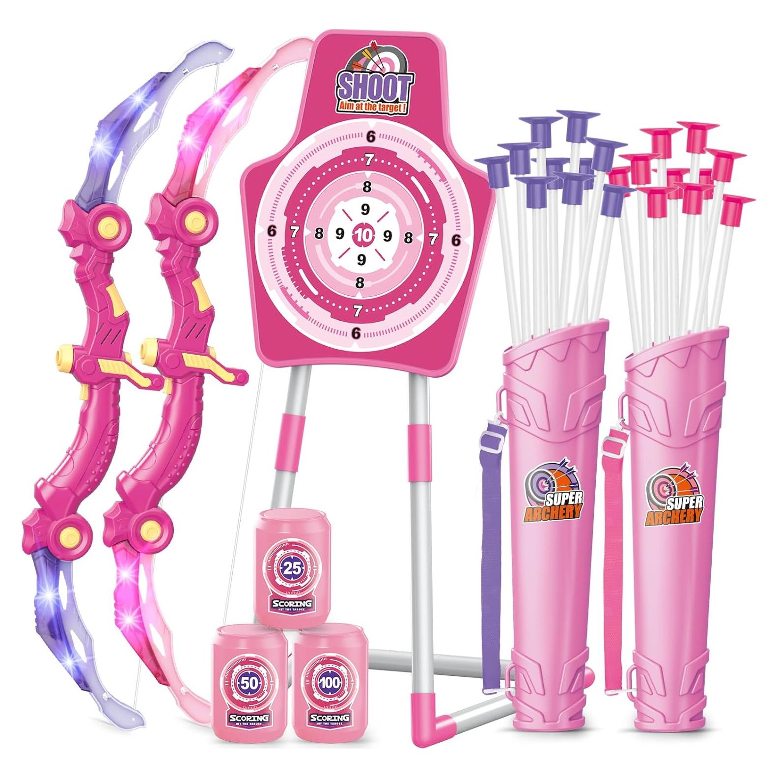 Conjunto de Arco y Flecha SpringFlower 2 con Luz LED