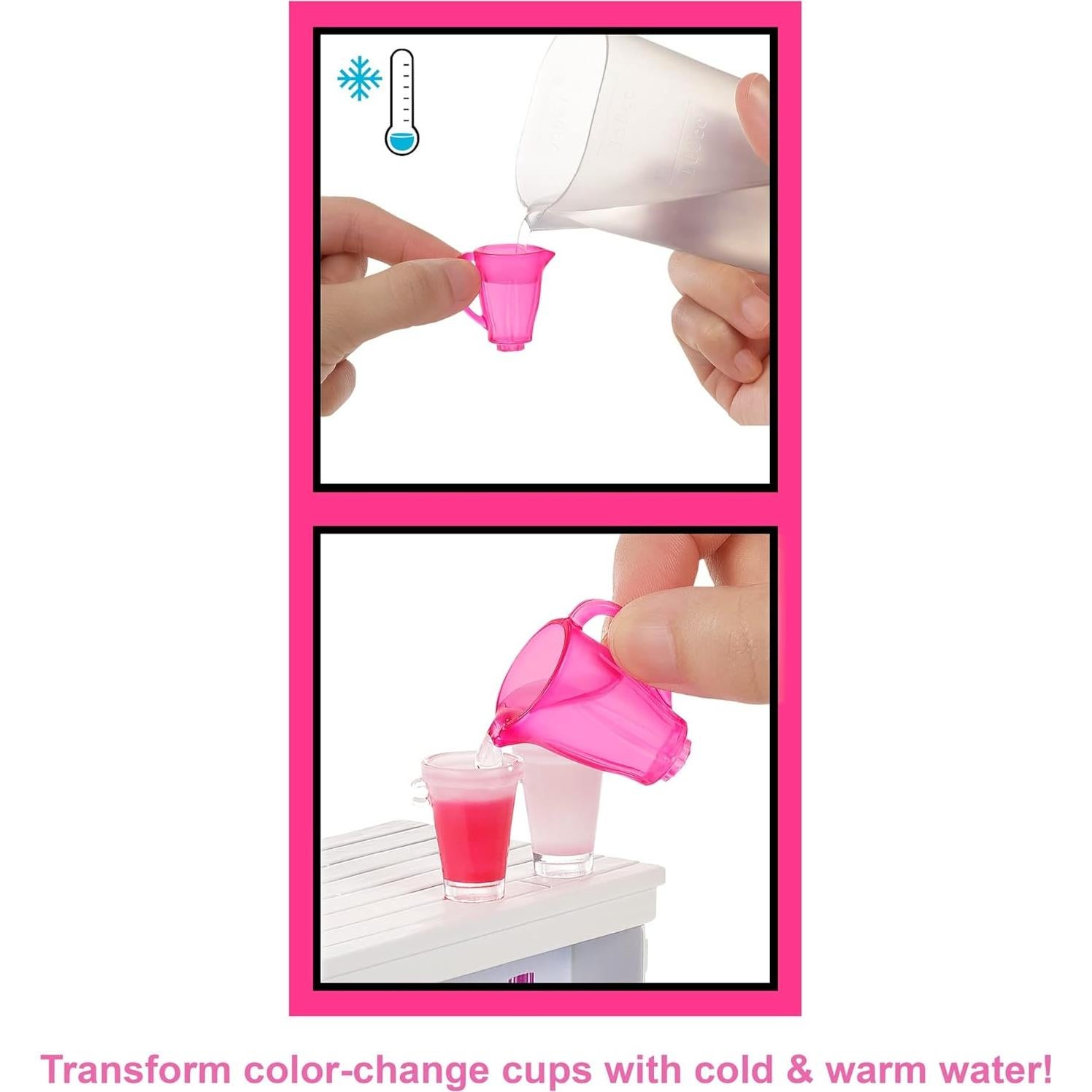 Barbie Bar de Smoothies con Muñeca Rubia y 10 Accesorios